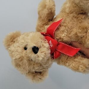 I LOVE YOU little brown teddy bear plush